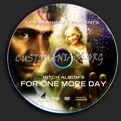For One More Day dvd label