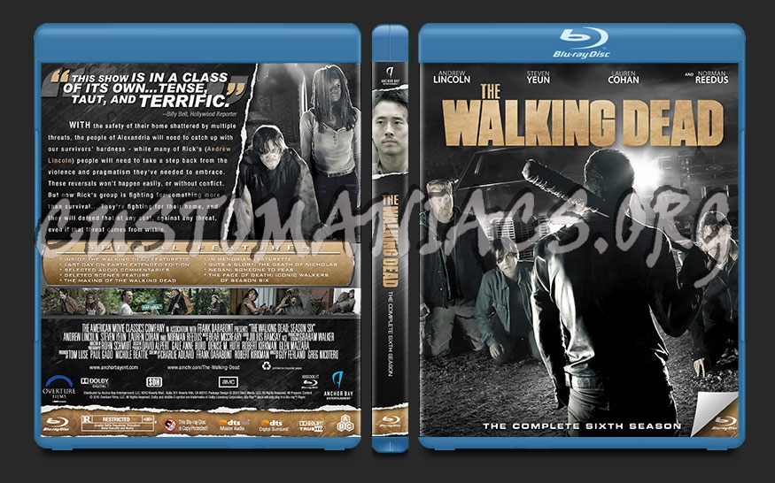 The Walking Dead Season 6 blu-ray cover