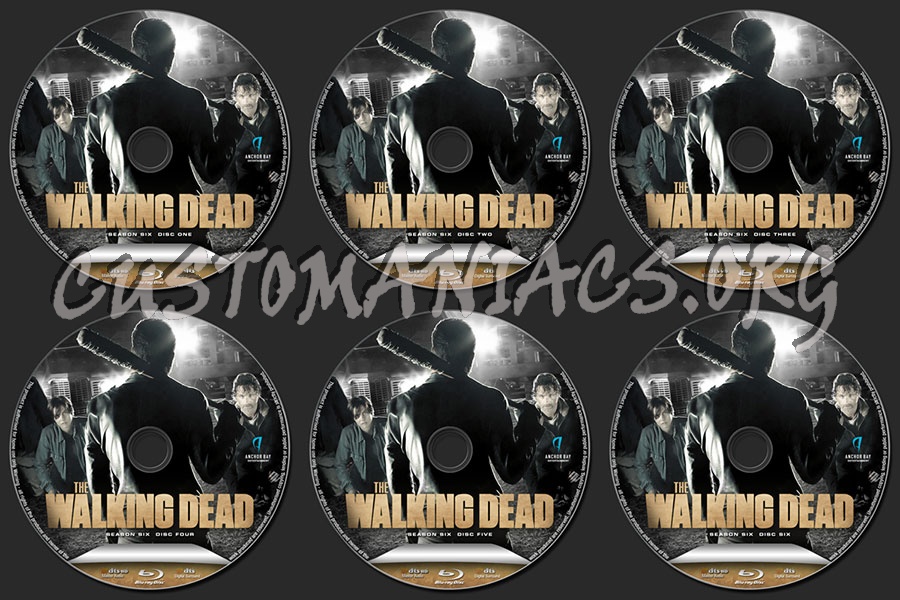 The Walking Dead Season 6 blu-ray label