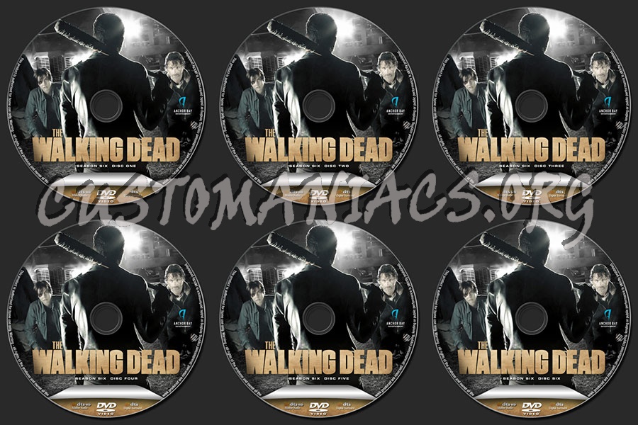 The Walking Dead Season 6 dvd label