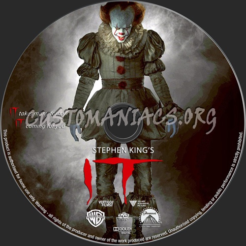 It 2016 dvd label