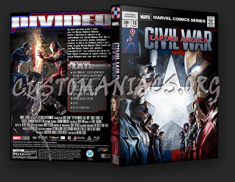 Captain America: Civil War dvd cover