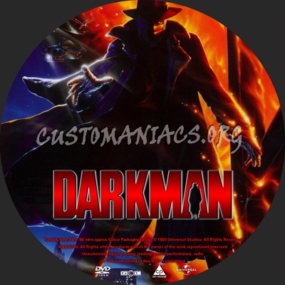 Darkman Collection dvd label