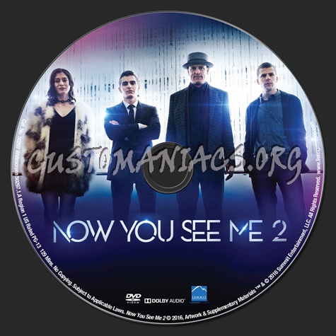 Now You See Me 2 dvd label