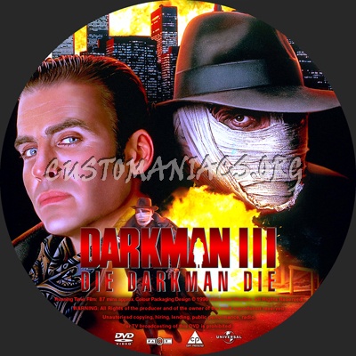 Darkman Collection dvd label