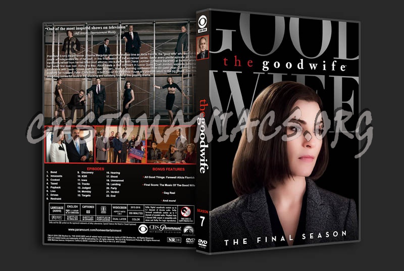 The Good Wife - Season 7 dvd cover