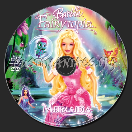 Barbie Fairytopia Mermaidia dvd label