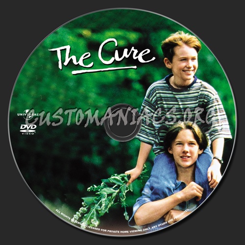 The Cure dvd label