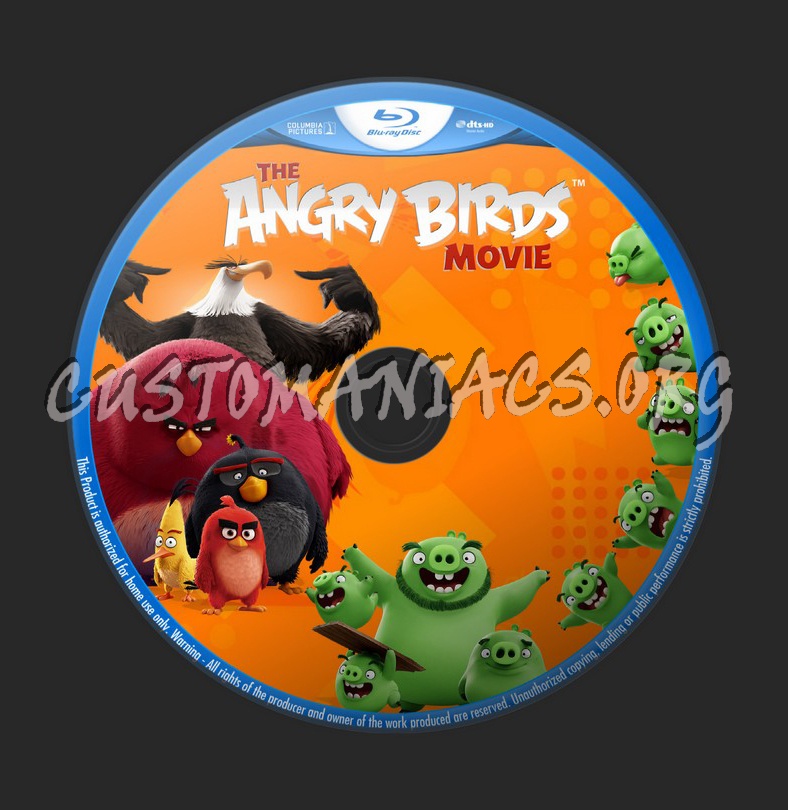 Angry Birds Movie blu-ray label
