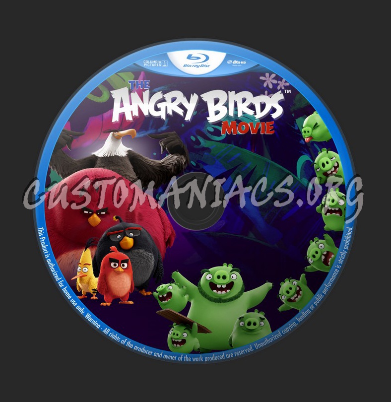 Angry Birds Movie blu-ray label
