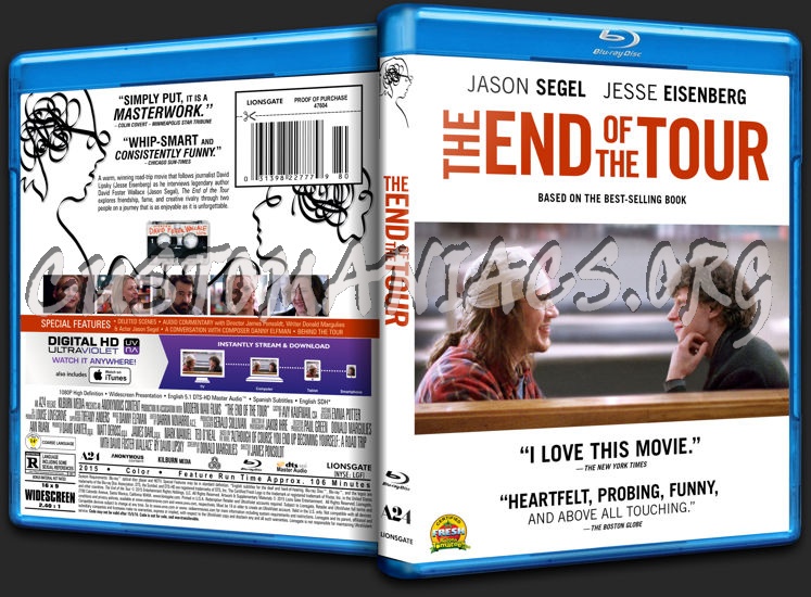 The End of the Tour blu-ray cover