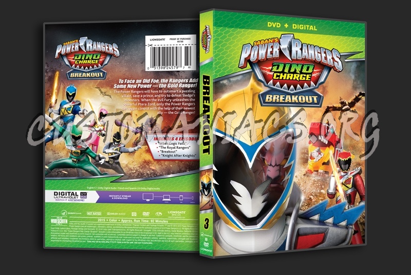 Power Rangers Dino Charge Breakout dvd cover