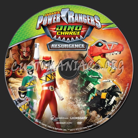 Power Rangers Dino Charge Resurgence dvd label