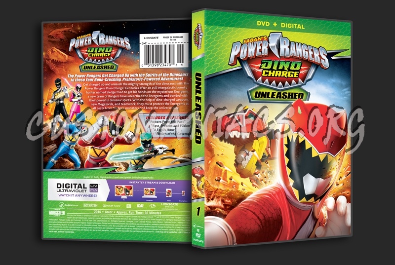 Power Rangers Dino Charge Unleashed dvd cover