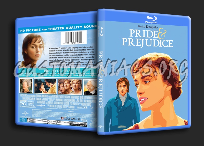 Pride & Prejudice blu-ray cover