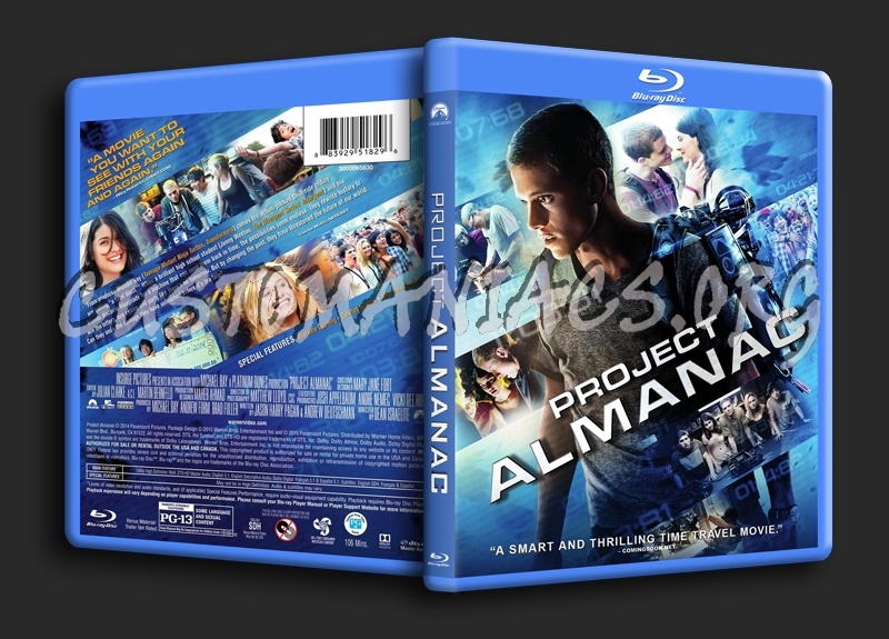 Project Almanac blu-ray cover