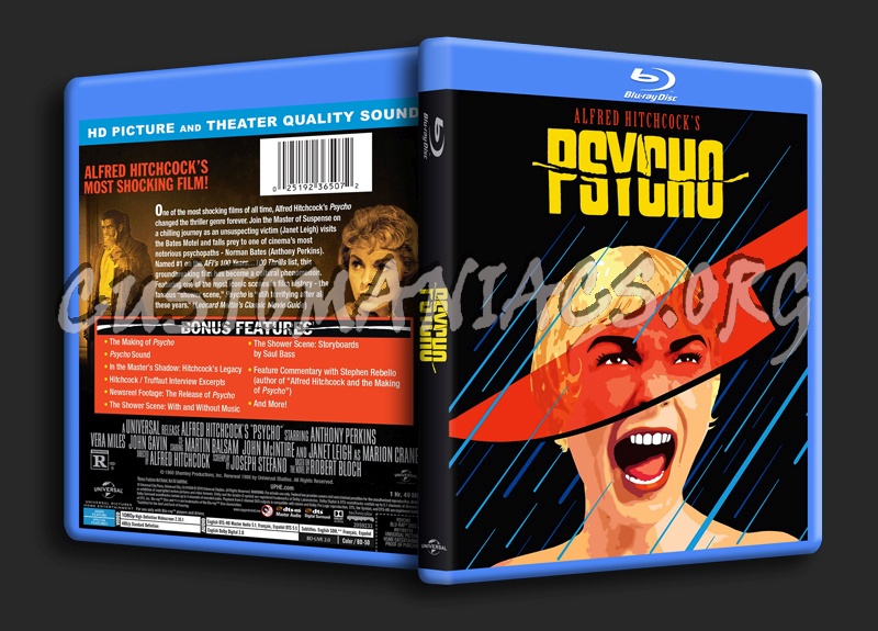 Psycho blu-ray cover