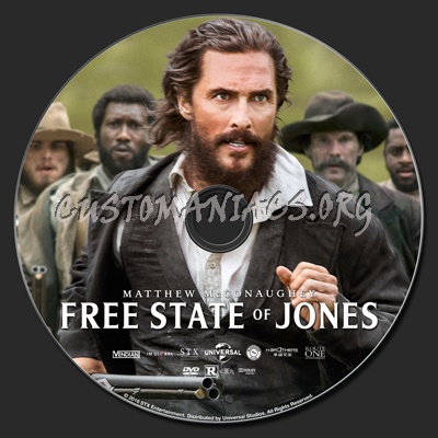 Free State Of Jones dvd label