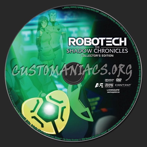 Robotech The Shadow Chronicles dvd label