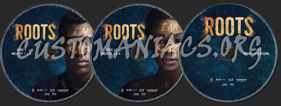 Roots Season 1 blu-ray label