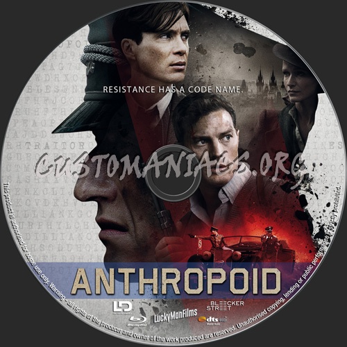Anthropoid blu-ray label