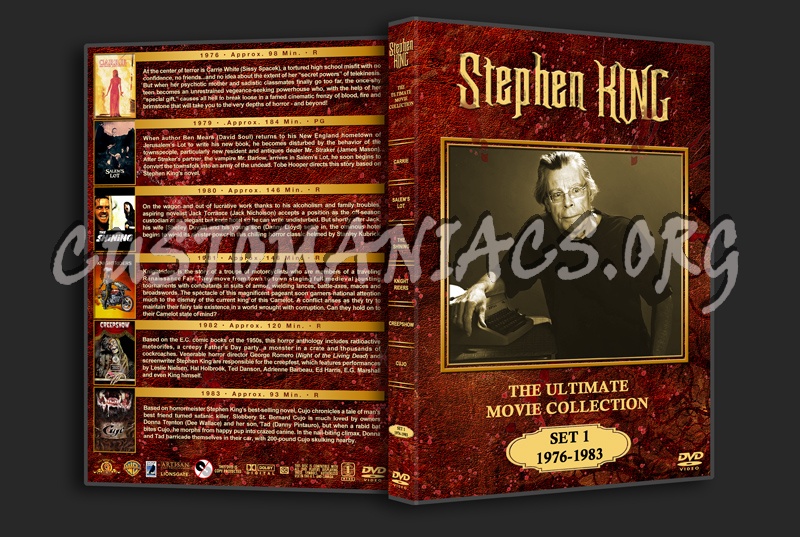 Stephen King: The Ultimate Collection - Set 1 (1976 - 1983) dvd cover