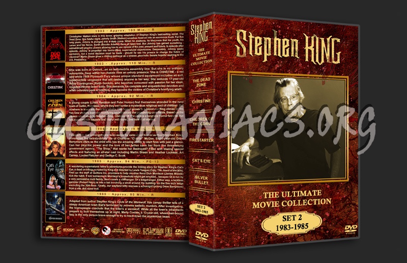 Stephen King: The Ultimate Collection - Set 2 (1983 - 1985) dvd cover