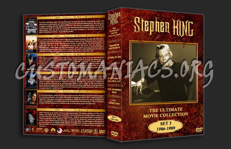 Stephen King: The Ultimate Collection - Set 3 (1986 - 1989) dvd cover