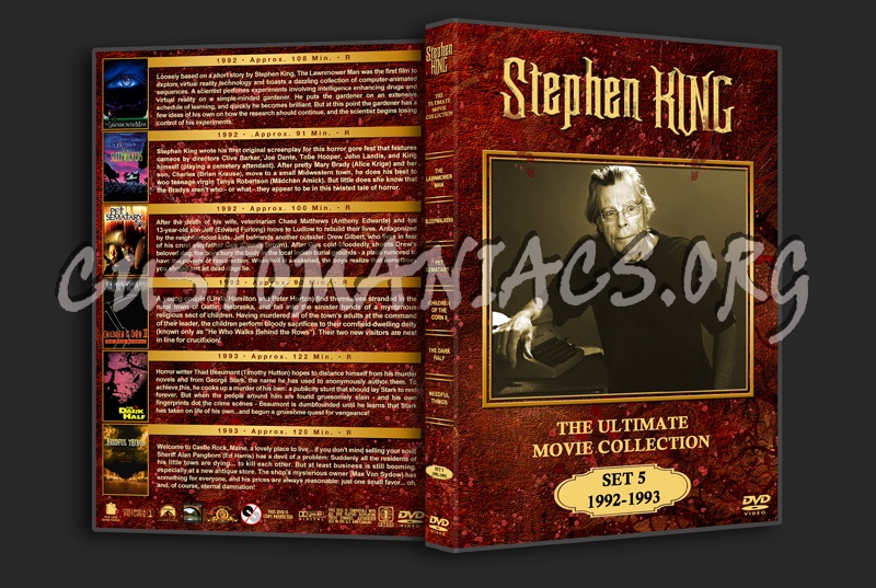Stephen King: The Ultimate Collection - Set 5 (1992 - 1993) dvd cover