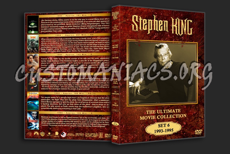 Stephen King: The Ultimate Collection - Set 6 (1993 - 1995) dvd cover