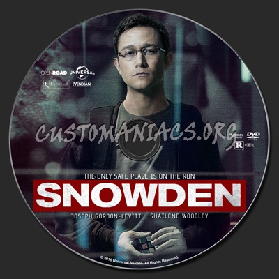 Snowden dvd label