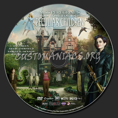 Miss Peregrine's Home For Peculiar Children dvd label