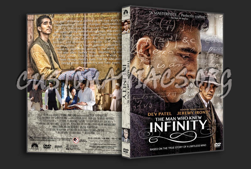 The Man Who Knew Infinity dvd cover