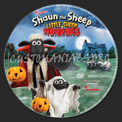 Shaun the Sheep Little Sheep of Horrors dvd label