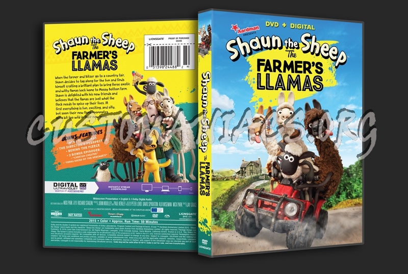 Shaun the Sheep The Farmer's Llamas dvd cover