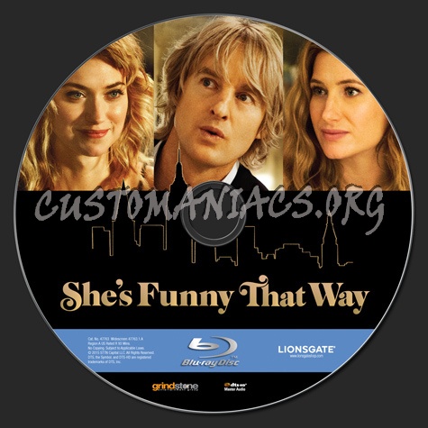 She's Funny That Way blu-ray label