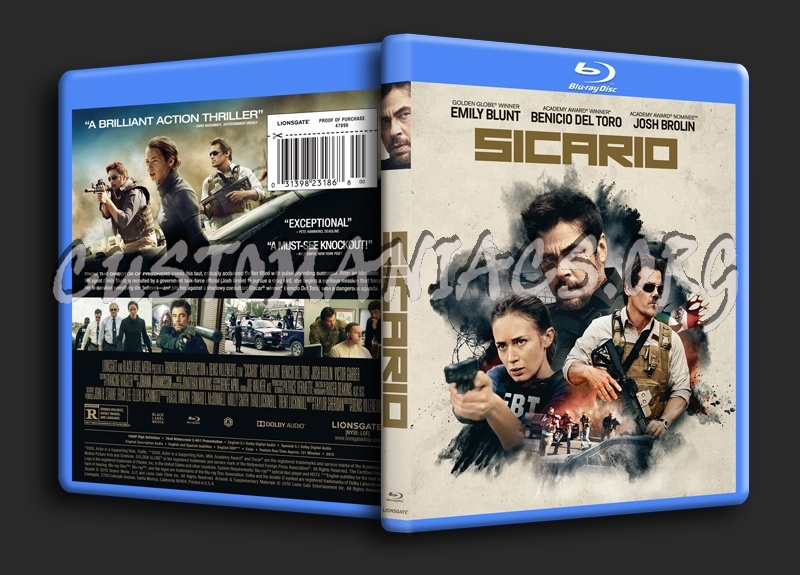 Sicario blu-ray cover