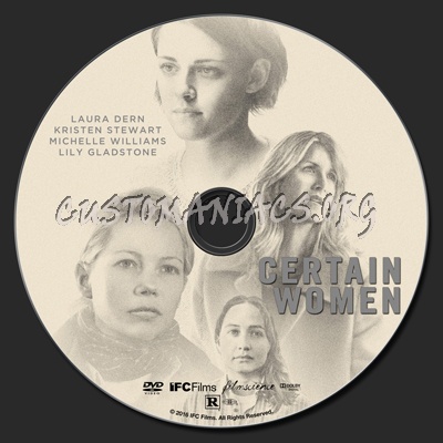 Certain Women dvd label