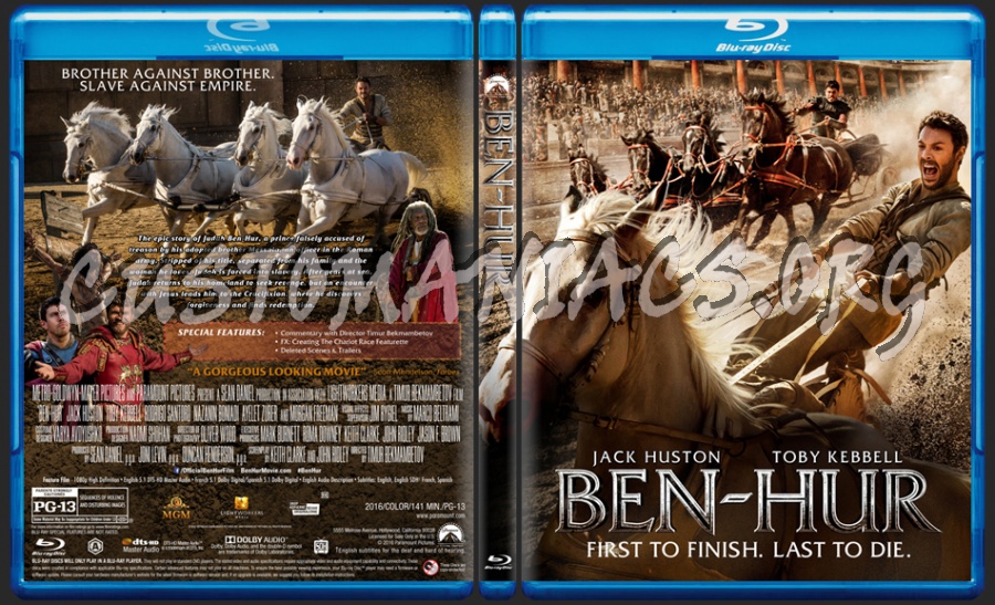 Ben-Hur (2016) dvd cover