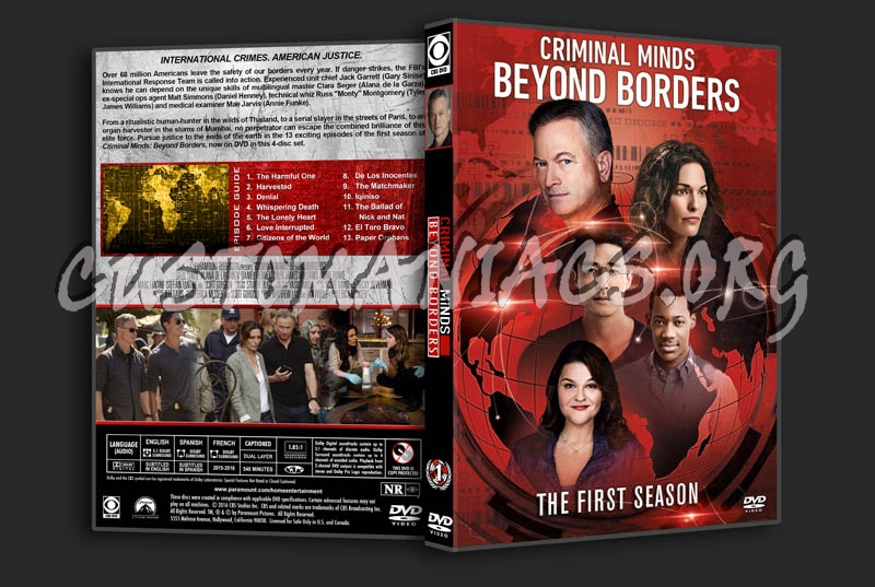 Criminal Minds: Beyond Borders - Season 1 dvd cover