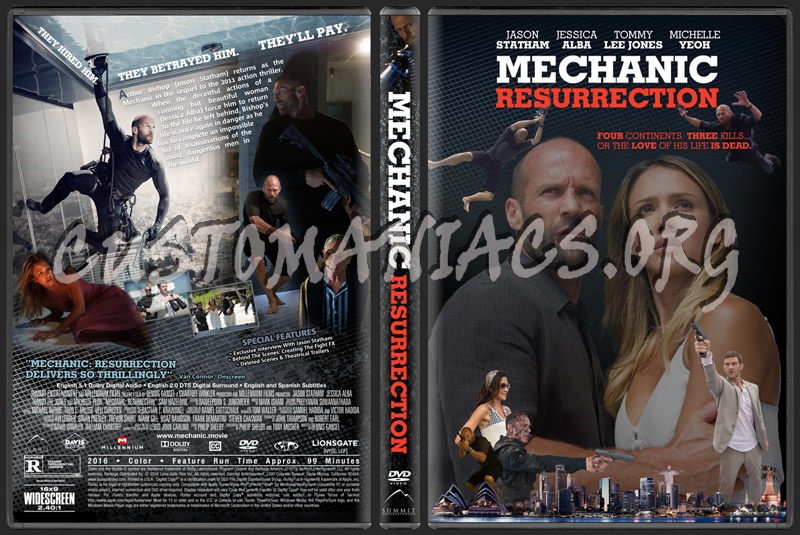 Mechanic: Resurrection dvd cover