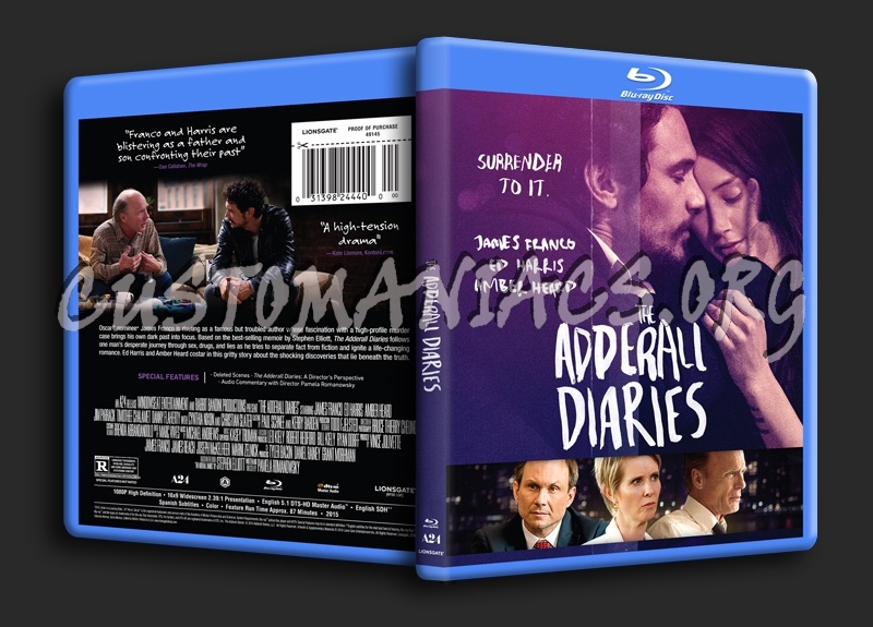 The Adderall Diaries blu-ray cover