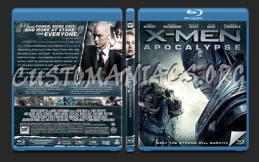 X-Men: Apocalypse blu-ray cover