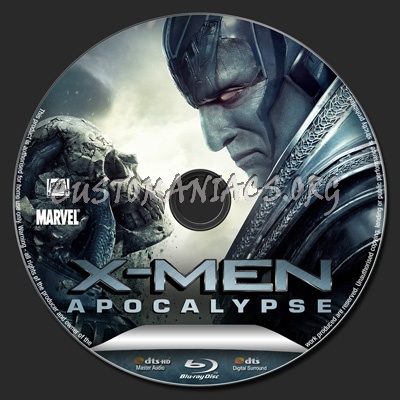 X-Men: Apocalypse blu-ray label