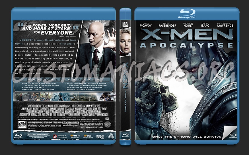 X-Men: Apocalypse blu-ray cover