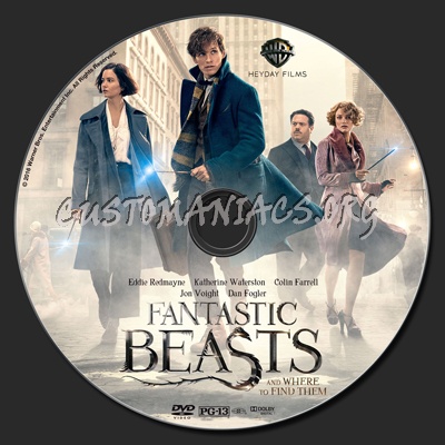 Fantastic Beasts And Where To Find Them dvd label