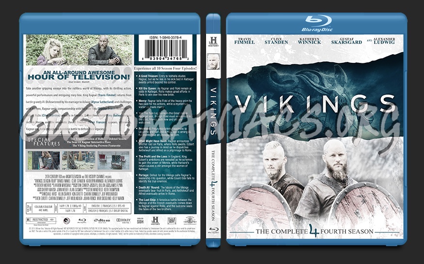 Vikings Season 4 blu-ray cover