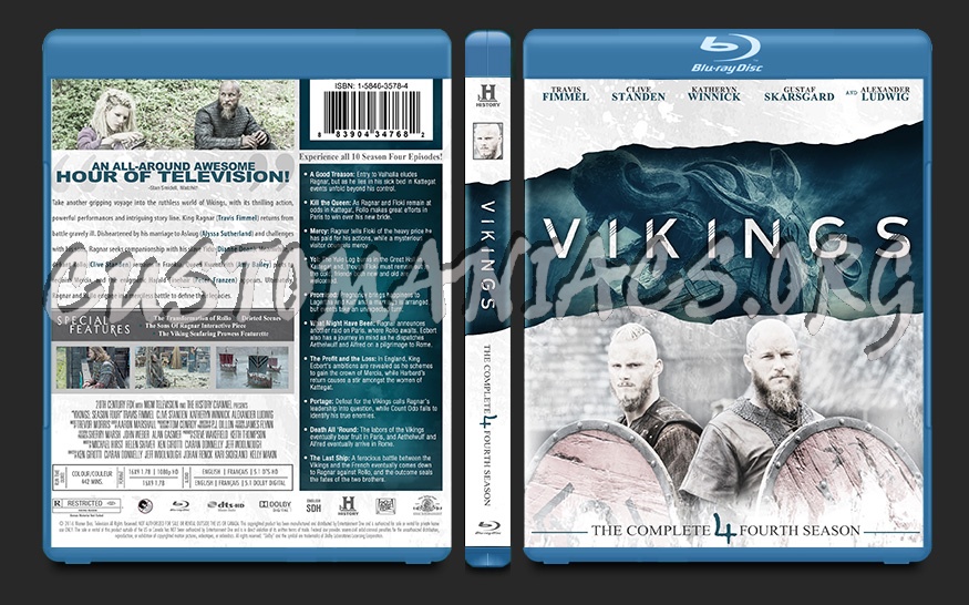 Vikings Season 4 blu-ray cover