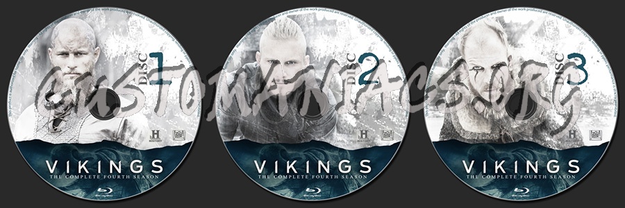 Vikings Season 4 blu-ray label