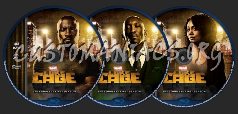 Luke Cage - Season 1 blu-ray label